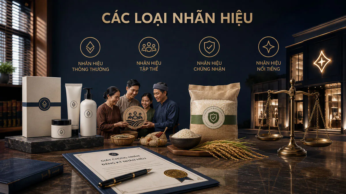 Các loại nhãn hiệu được bảo hộ tại Việt Nam: Phân biệt theo Luật Sở hữu trí tuệ